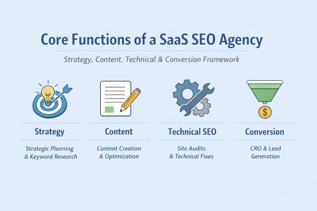 functions of saas seo agency