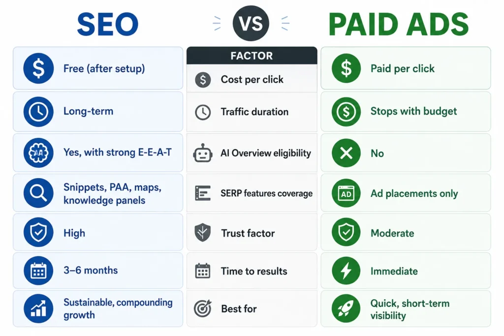 seo vs paid ads