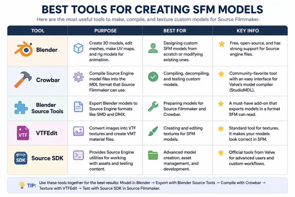 tools for sfm models